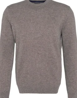 Barbour Pitkähihaiset Paidat^Essential Lambwool Crew villapaita, Dark Stone