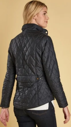 Barbour Flyweight Cavalry Quilt naisten tikkitakki, tummansininen| Toppatakit