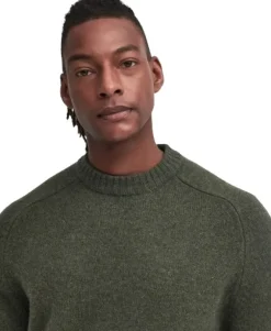 Barbour Pitkähihaiset Paidat^Grangetown Crew villapaita, Mid Olive