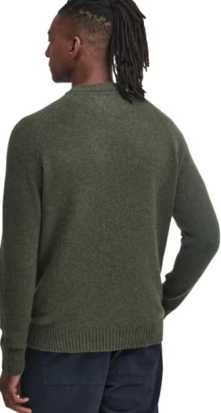 Barbour Pitkähihaiset Paidat^Grangetown Crew villapaita, Mid Olive