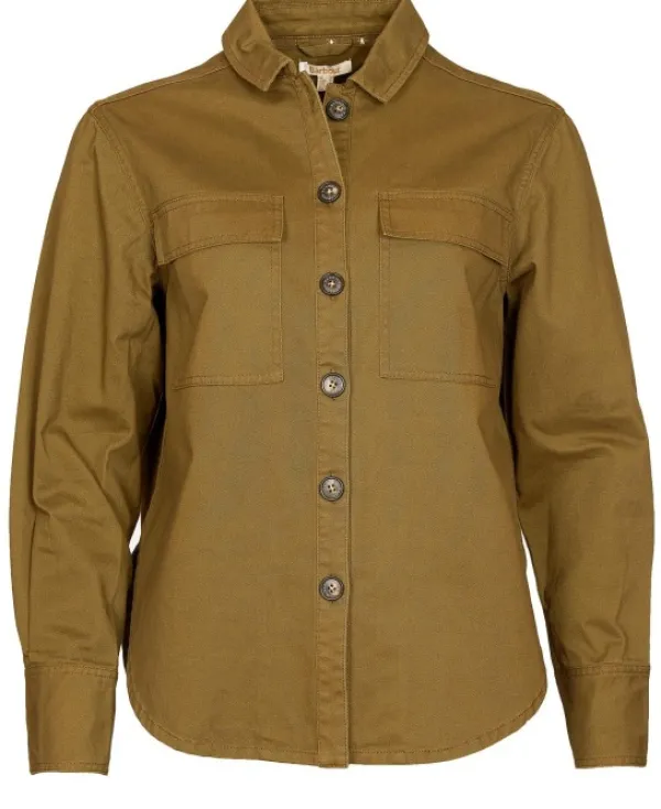 Barbour Hartley Overshirt -naisten päällyskauluspaita, Nori Green| Flanelli- Ja Kauluspaidat