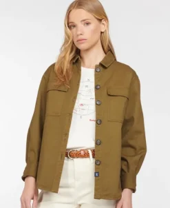 Barbour Hartley Overshirt -naisten päällyskauluspaita, Nori Green| Flanelli- Ja Kauluspaidat