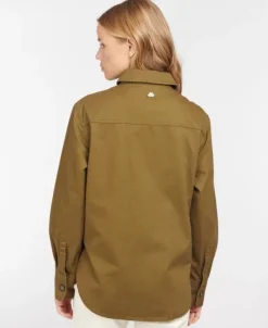 Barbour Hartley Overshirt -naisten päällyskauluspaita, Nori Green| Flanelli- Ja Kauluspaidat