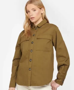 Barbour Hartley Overshirt -naisten päällyskauluspaita, Nori Green| Flanelli- Ja Kauluspaidat