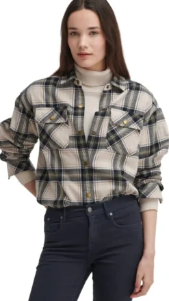 Barbour Highfield Check naisten paita, Sand| Flanelli- Ja Kauluspaidat