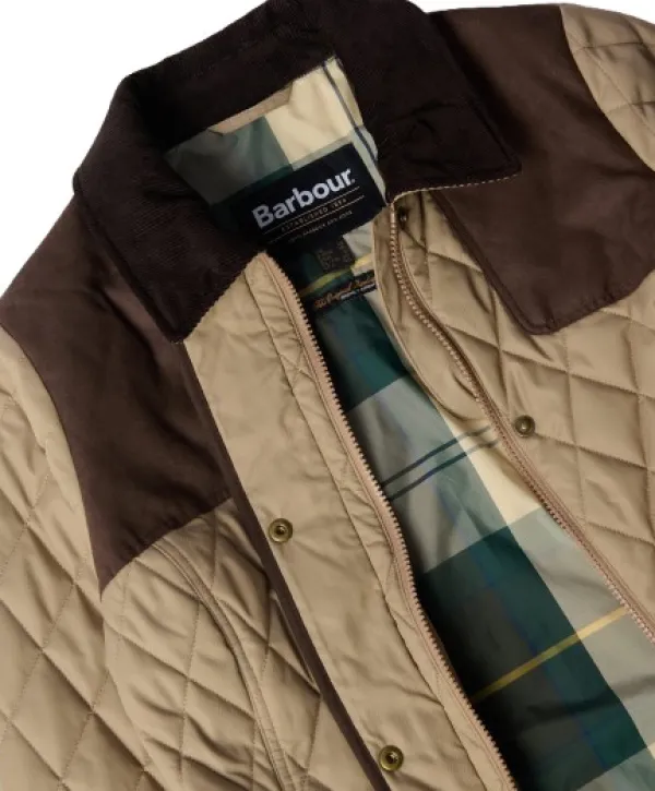 Barbour Ulkoilutakit^Keeper Wear Quilt naisten takki, Military Brown