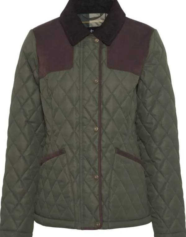 Barbour Keeper Wear Quilt naisten takki, Olive| Ulkoilutakit