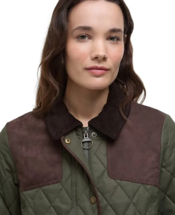 Barbour Keeper Wear Quilt naisten takki, Olive| Ulkoilutakit