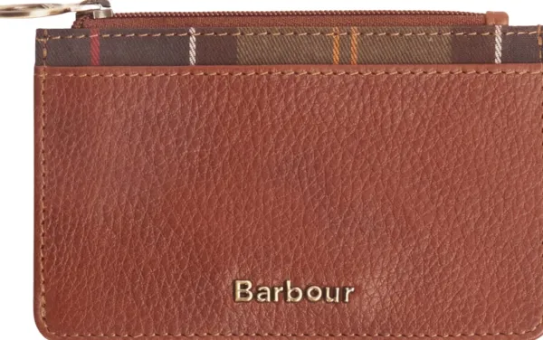 Barbour Laire Card holder korttikotelo, Brown/Classic| Reppujen Ja Laukkujen Tarvikkeet