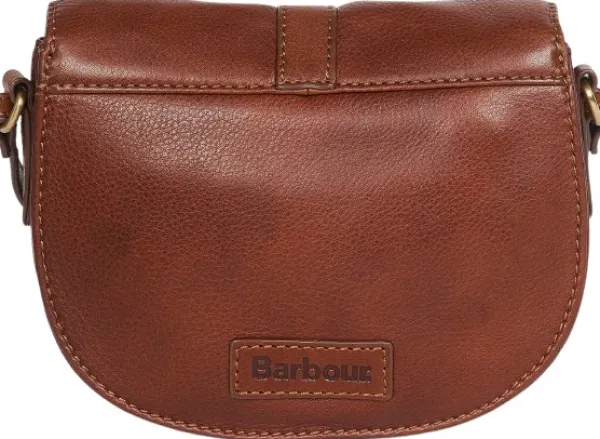 Barbour Laire Leather Saddle Bag naisten laukku, Brown| Olkalaukut