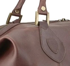 Barbour Varustekassit^Leather Medium Travel Explorer Bag laukku, Dark Brown