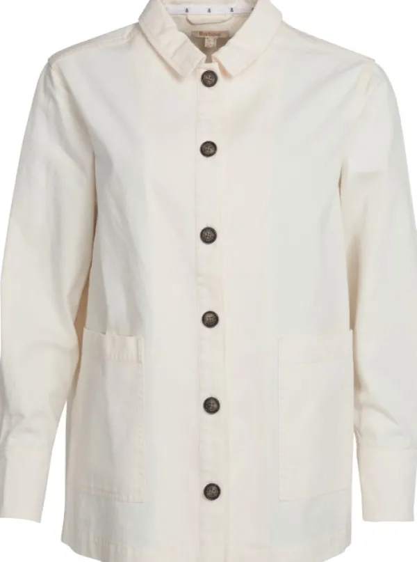 Barbour Flanelli- Ja Kauluspaidat^Lyndale Overshirt naisten paita, valkoinen