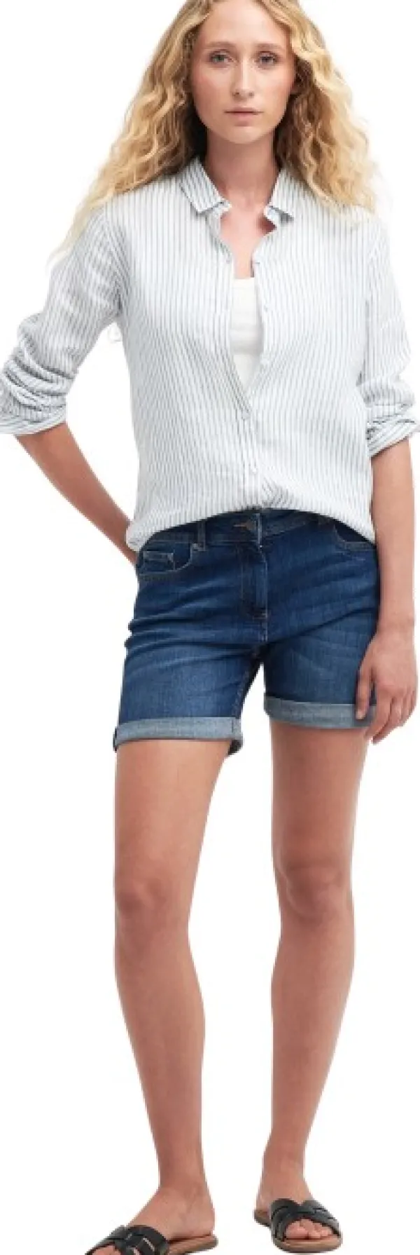 Barbour Flanelli- Ja Kauluspaidat^Marine Shirt naisten paita, Chambray Stripe