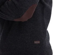 Barbour Miesten Patch Crew Grey| Hupparit, Fleecet Ja Välipaidat
