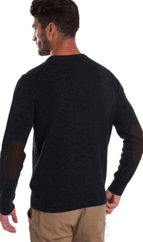 Barbour Miesten Patch Crew Grey| Hupparit, Fleecet Ja Välipaidat