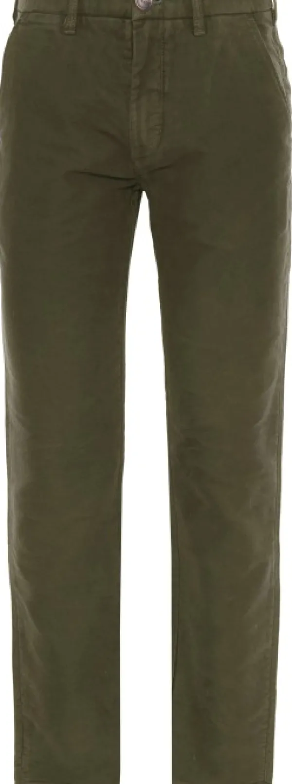 Barbour Moleskin Tailored Fit housut, Olive| Vapaa-ajan Housut