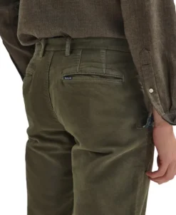 Barbour Moleskin Tailored Fit housut, Olive| Vapaa-ajan Housut