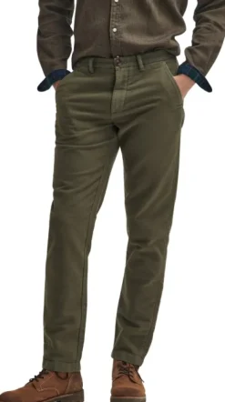 Barbour Moleskin Tailored Fit housut, Olive| Vapaa-ajan Housut