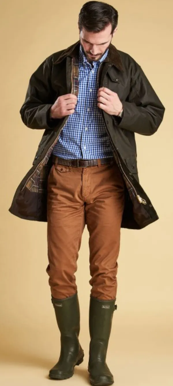 Barbour Metsästystakit/Öljytakit Metsälle^M's Classic Northumbria Wax Jacket Dark Olive Check
