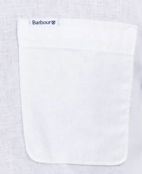 Barbour Nelson Tailored Fit Shirt paita, White| Flanelli- Ja Kauluspaidat