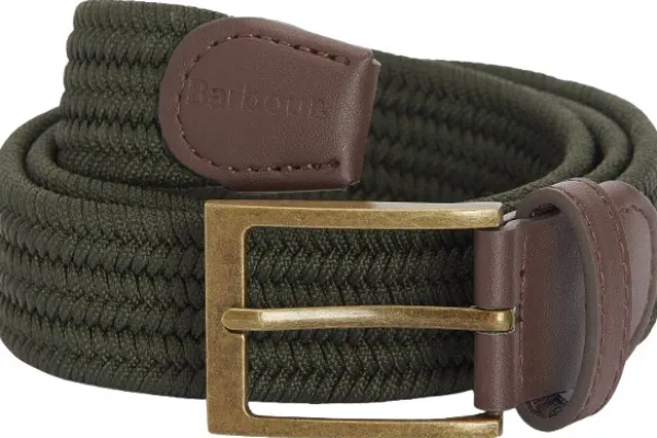 Barbour Metsästysasusteet/Vyöt Ja Henkselit^Nevis Stretch Webbing Belt vyö, Dark Olive
