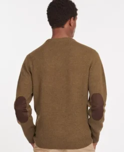 Barbour Patch Crew villapaita, ruskeavihreä| Metsästysliivit/Fleeceliivit