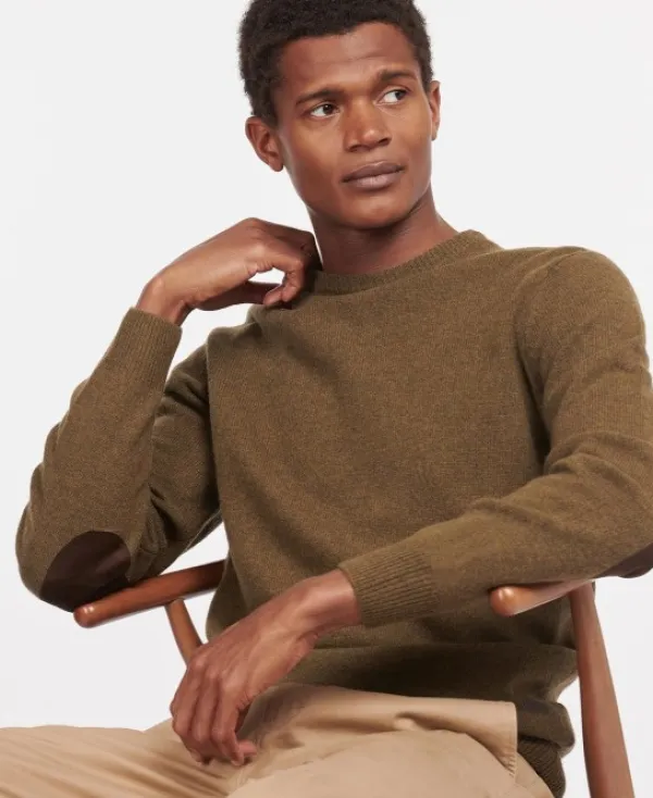 Barbour Patch Crew villapaita, ruskeavihreä| Metsästysliivit/Fleeceliivit