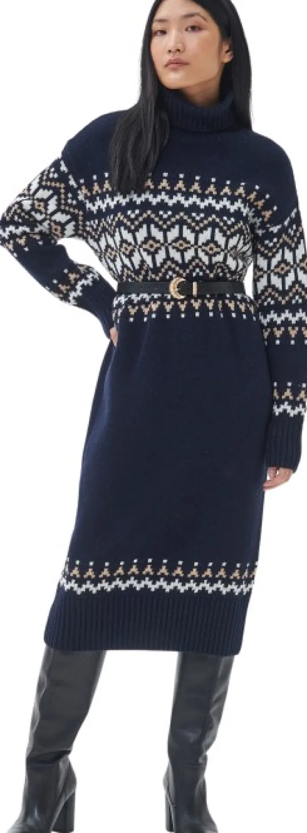 Barbour Patrisse Knit Dress naisten neulemekko, Navy| Tunikat, Mekot Ja Hameet