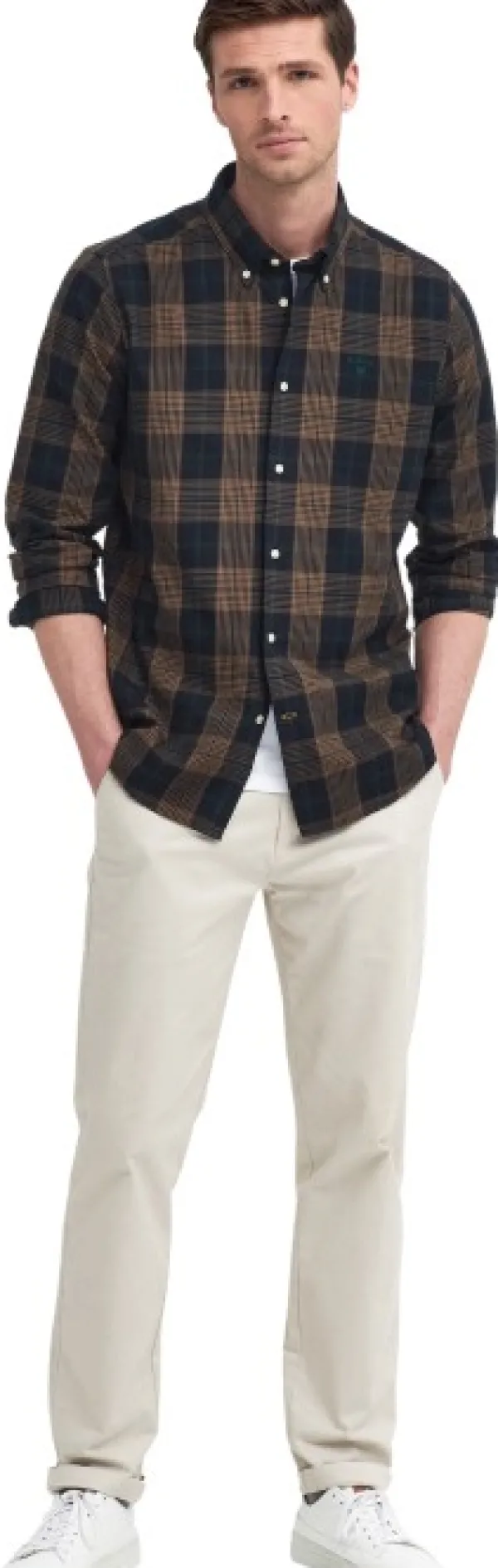 Barbour Flanelli- Ja Kauluspaidat^Pritchard Tailored Fit paita, Oatmeal