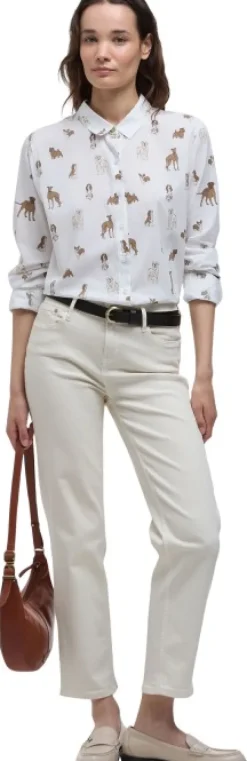 Barbour Safari Shirt naisten paita, Dog Print| Flanelli- Ja Kauluspaidat