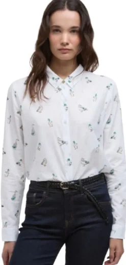 Barbour Flanelli- Ja Kauluspaidat^Safari Shirt naisten paita, Duck Print