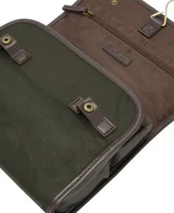Barbour Tartan Hang Washbag toilettilaukku, Olive| Toilettilaukut