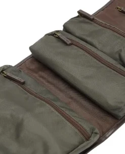 Barbour Tartan Hang Washbag toilettilaukku, Olive| Toilettilaukut