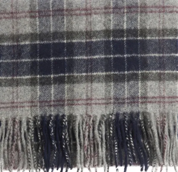 Barbour Tartan Lambswool Scarf villahuivi, Black Slate Tartan| Metsästysasusteet/Kaulahuivit Metsälle