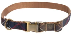 Barbour Tartan/Webbing Dog Collar koiran kaulapanta, Classic Tartan| Kaulapannat
