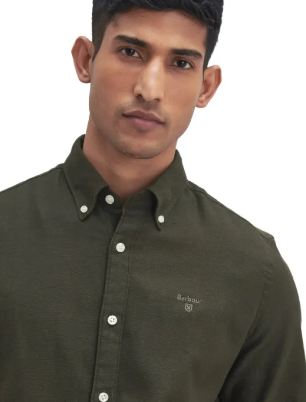 Barbour Twillbridge Tailored Fit paita, Olive/Ancient| Flanelli- Ja Kauluspaidat