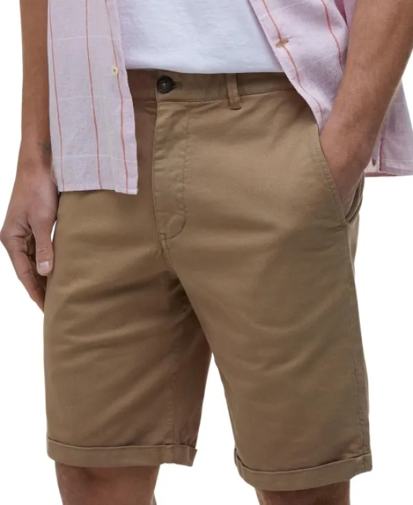 Barbour Washed Twill Chino Short shortsit, Stone| Shortsit