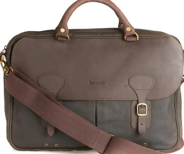 Barbour Olkalaukut^Wax Leather Briefcase laukku, Olive