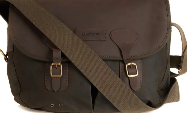 Barbour Wax Leather Tarras Olive| Olkalaukut