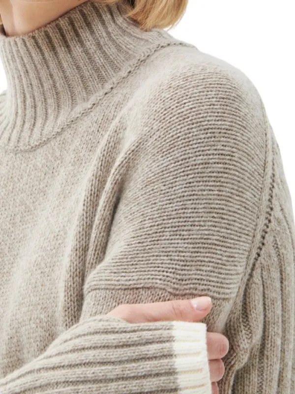 Barbour Winona Midi Knit Dress mekko, harmaanbeige| Tunikat, Mekot Ja Hameet