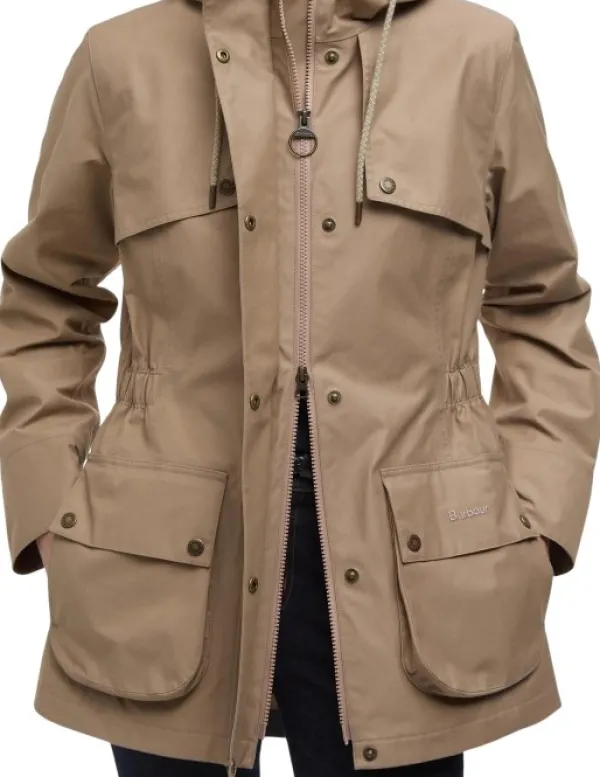Barbour Kuori- Ja Sadetakit^W's Dallas Waterproof Jacket Military Brown
