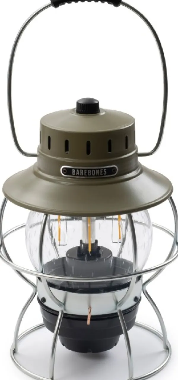Barebones Muut Valaisimet^Railroad Lantern LED-lyhty, oliivinvihreä
