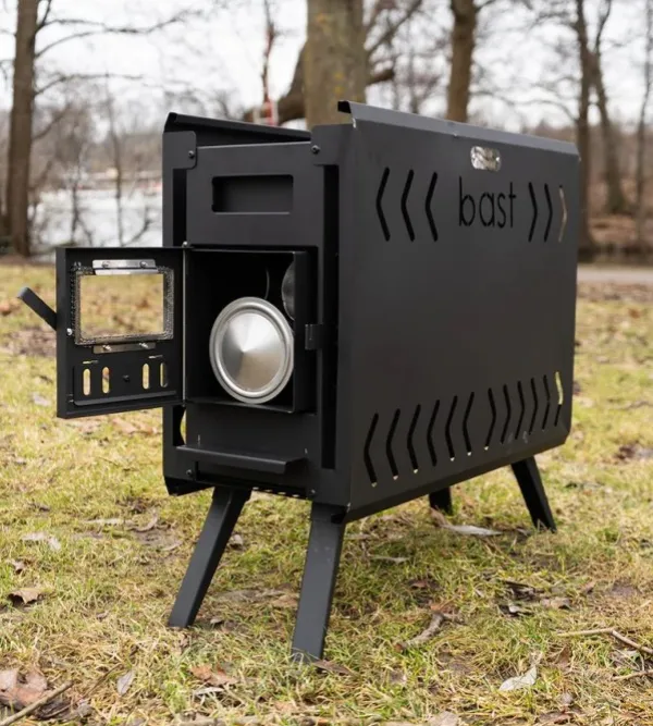 Bast Sauna Teltat/Telttatarvikkeet^Björk Premium Bastutält & Kamin 8-10 p