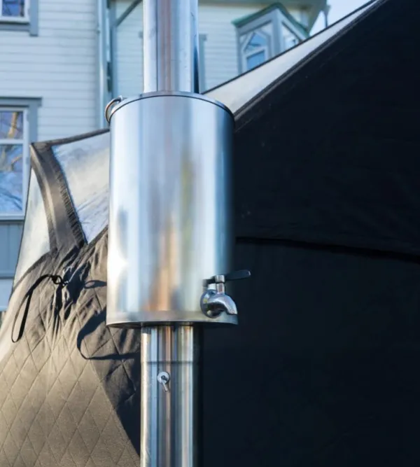 Bast Sauna Teltat/Telttatarvikkeet^Björk Premium Bastutält & Kamin 8-10 p