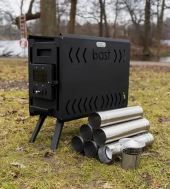 Bast Sauna Näver Delux Bastutält & Kamin 4-6 p| Teltat/Telttatarvikkeet