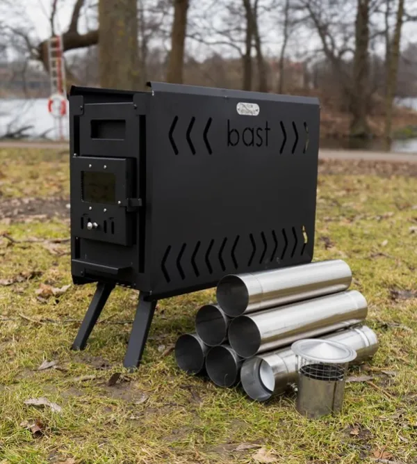 Bast Sauna Teltat/Telttatarvikkeet^Näver Plus Bastutält & Kamin 4-6 p