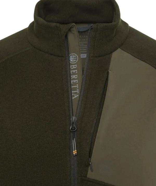 Beretta Abisko Full Zip Fleece fleecetakki, Green Moss| Metsästysliivit/Fleeceliivit