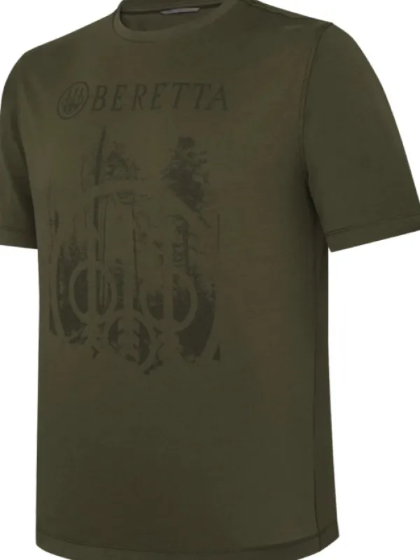 Beretta M's Outline T-Shirt Dark Olive| Metsästysliivit/Fleeceliivit
