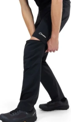Berghaus Metsästyshousut/Softshellhousut Ja Tuulenpitävät Housut^Ms Trail-Explorer Zip Off Pant Black/Black