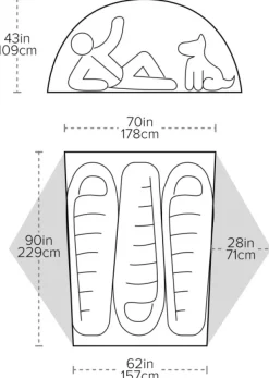 Big Agnes Copper Spur UL3 Tangelo| Teltat/Telttatarvikkeet